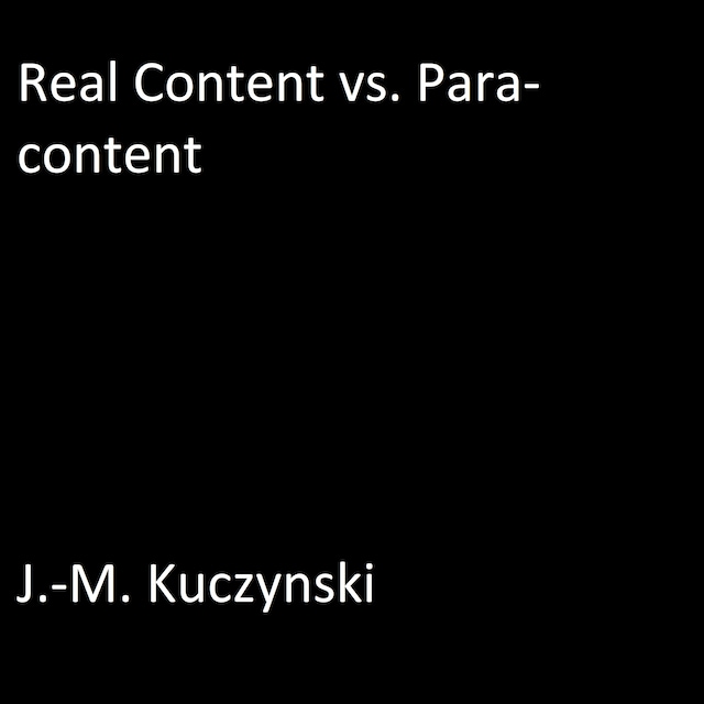 Portada de libro para Real Content vs. Para-content