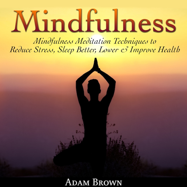 Boekomslag van Mindfulness: Mindfulness Meditation Techniques  to Reduce Stress, Sleep Better, Lower & Improve Health