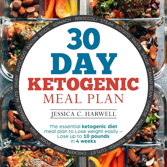 Bogomslag for 30 Day Ketogenic Meal Plan The Essential Ketogenic Diet Meal Plan to Lose Weight Easily - Lose Up to 10 Pounds in 4 Weeks