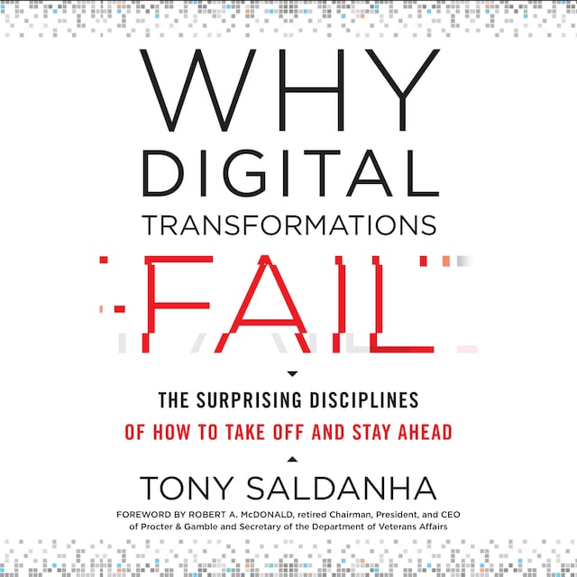 Boekomslag van Why Digital Transformations Fail - The Surprising Disciplines of How to Take Off and Stay Ahead (Unabridged)