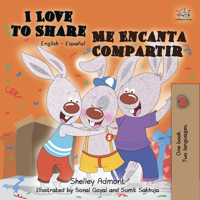 Portada de libro para I Love to Share Me Encanta Compartir (English Spanish)
