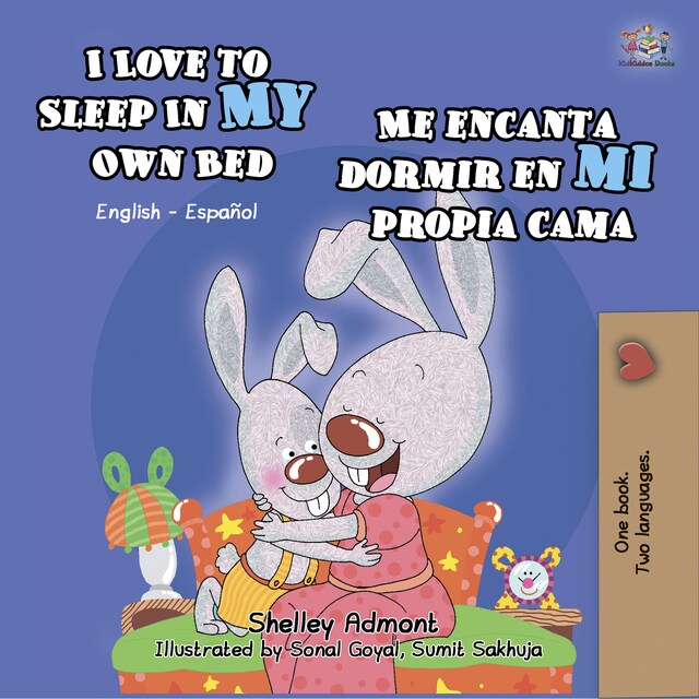 Portada de libro para I Love to Sleep in My Own Bed Me encanta dormir en mi propia cama (English Spanish)