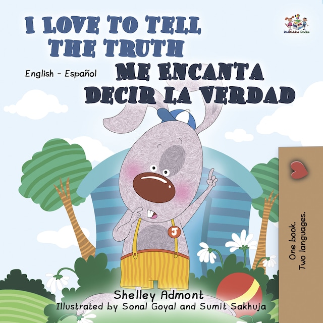 Portada de libro para I Love to Tell the Truth Me Encanta Decir la Verdad (English Spanish)