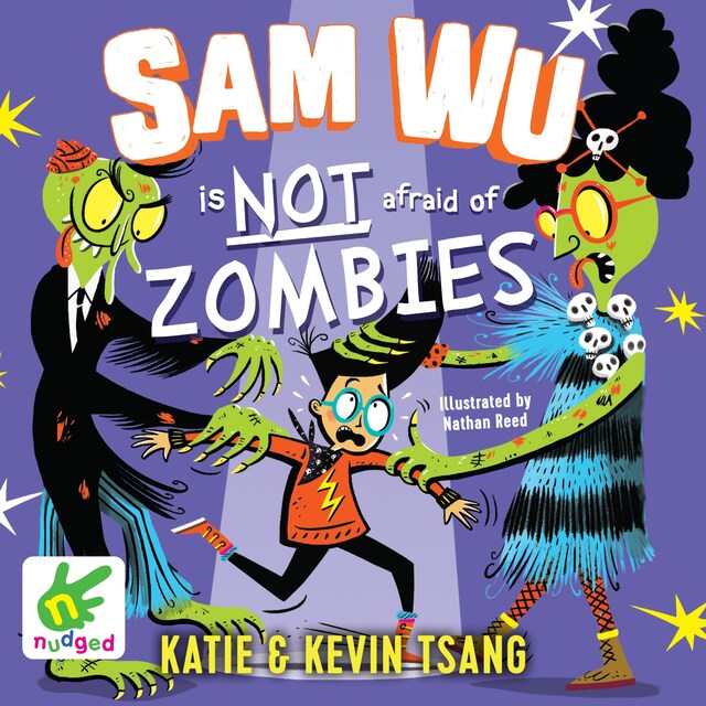 Book cover for Sam Wu is Not Afraid of Zombies