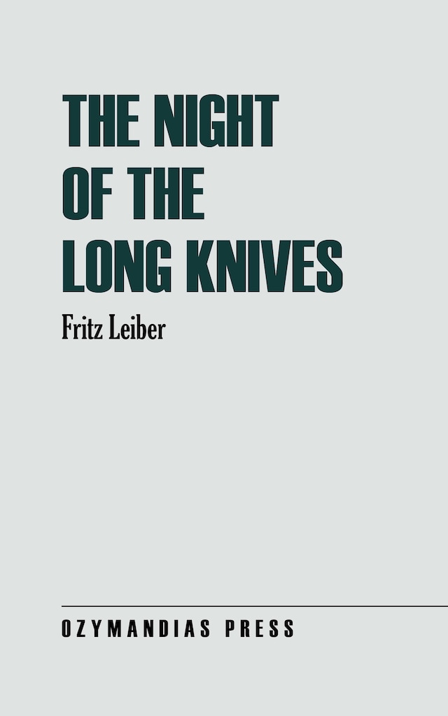 Kirjankansi teokselle The Night of the Long Knives