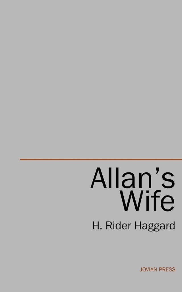 Book cover for Allan's Wife