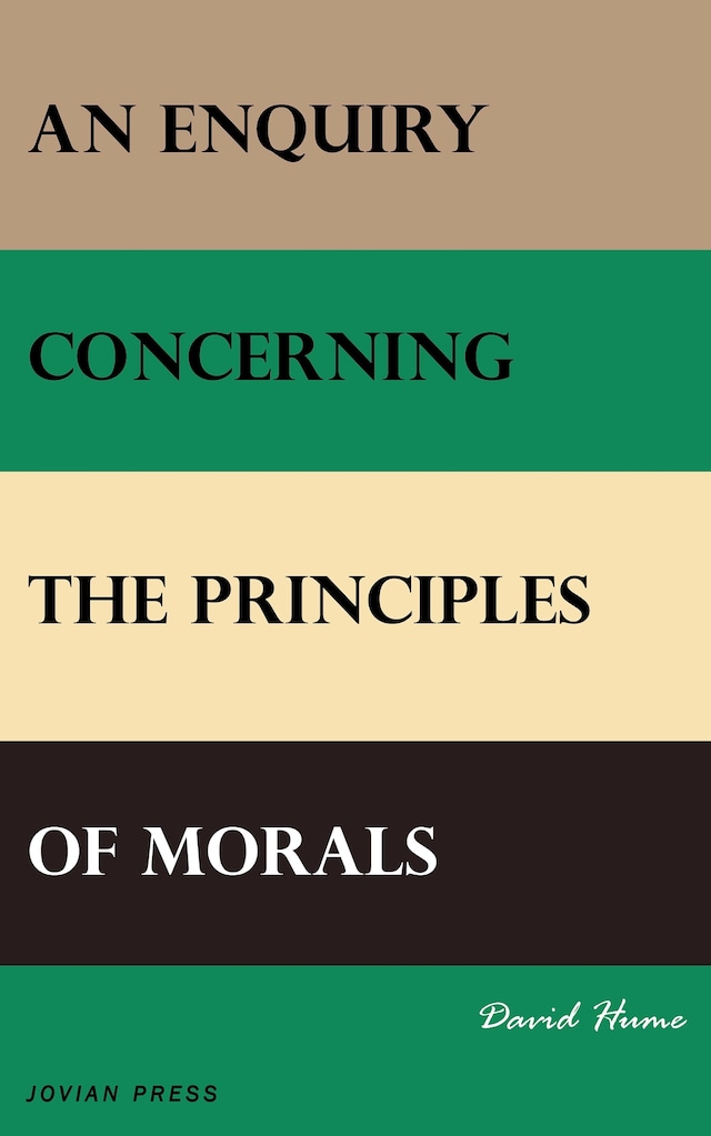 Boekomslag van An Enquiry Concerning the Principles of Morals