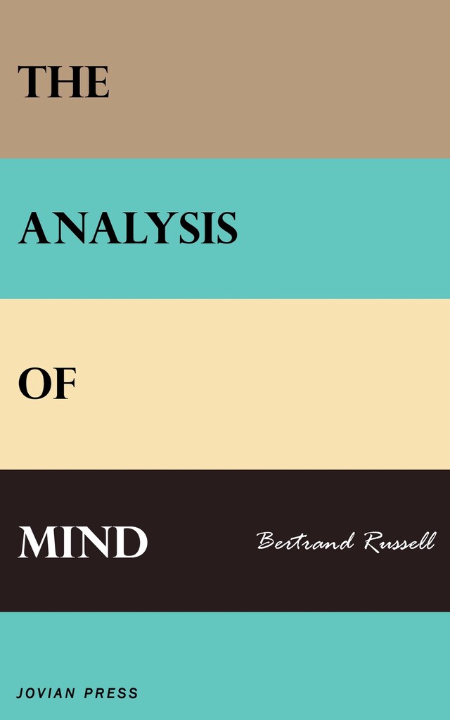 Bogomslag for The Analysis of Mind