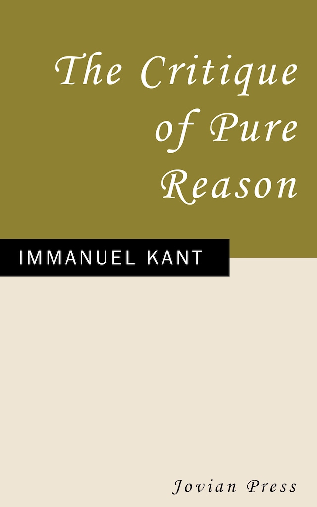 Boekomslag van The Critique of Pure Reason