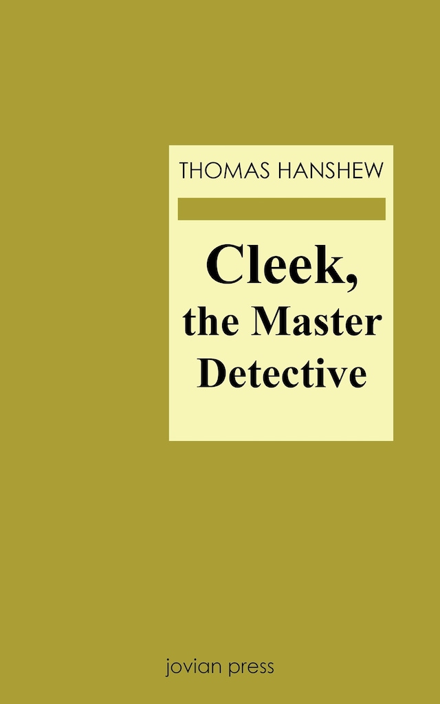 Book cover for Cleek, the Master Detective