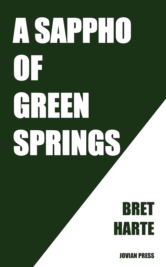 Boekomslag van A Sappho of Green Springs