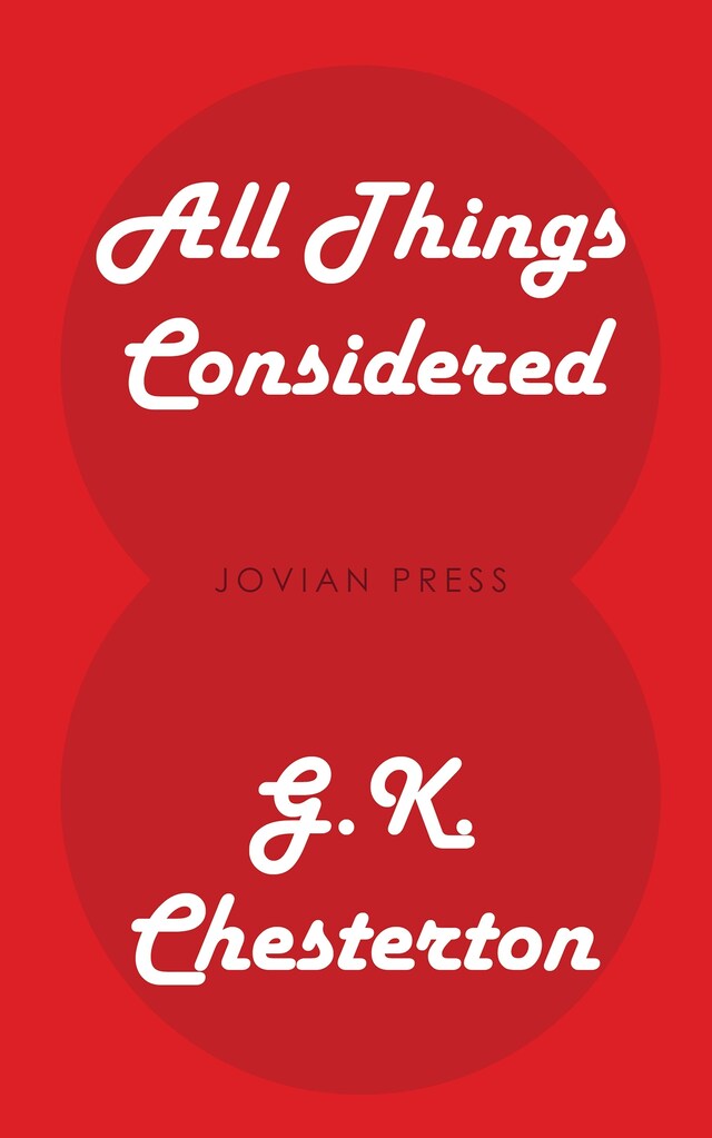 Copertina del libro per All Things Considered