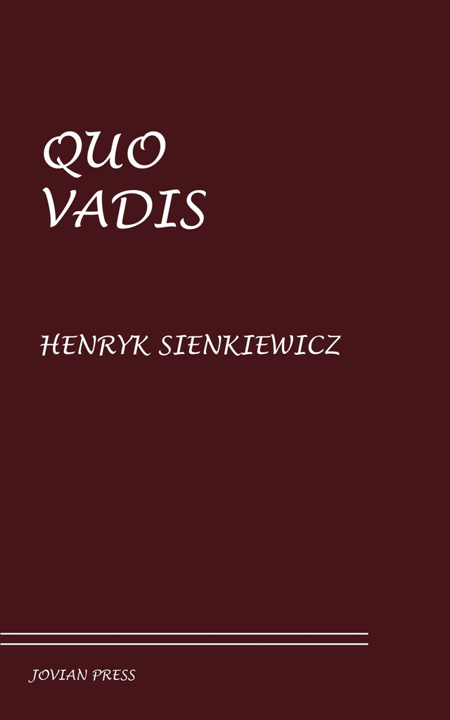 Portada de libro para Quo Vadis