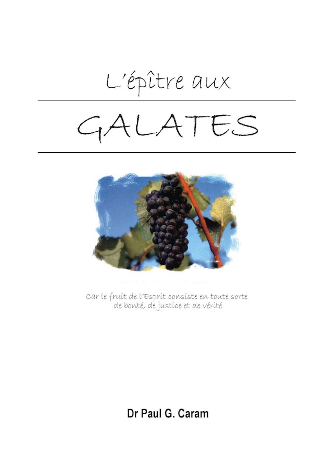 Book cover for L’épître aux Galates