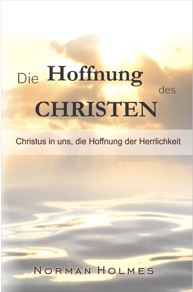 Book cover for Die Hoffnung des Christen