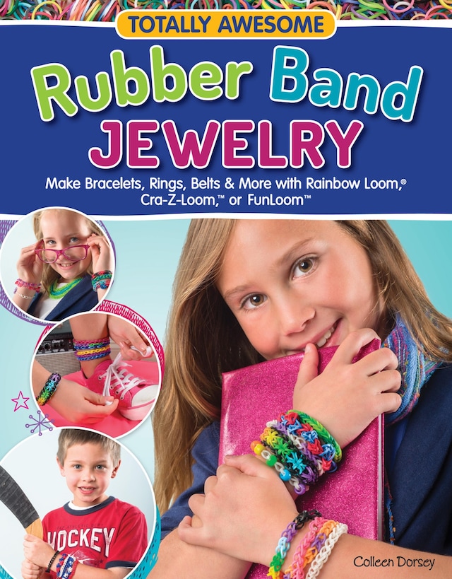 Book cover for Totally Awesome Rubber Band Jewelry