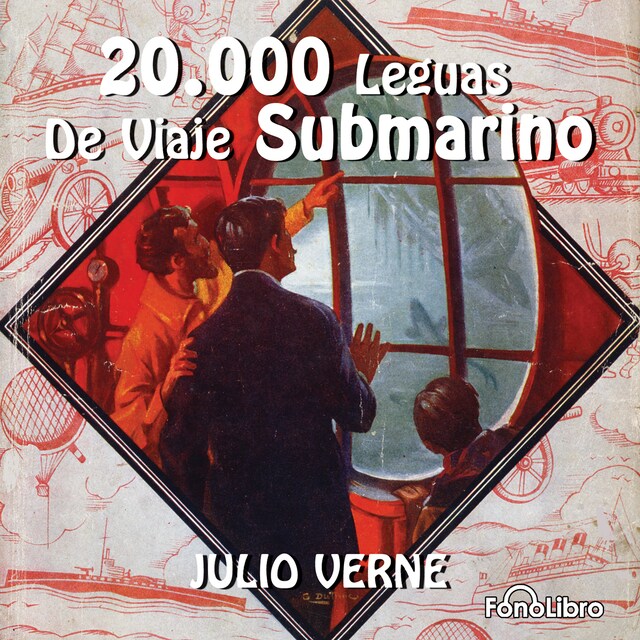 Portada de libro para 20 Mil Leguas de Viaje Submarino (abreviado)