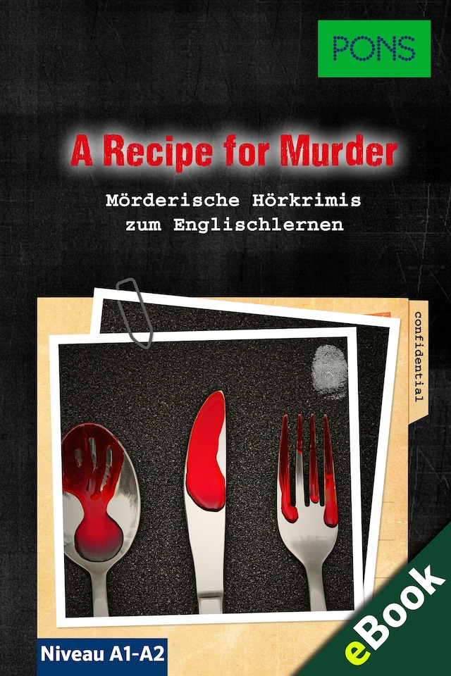 Buchcover für PONS Lektüre Englisch - A Recipe for Murder: Mörderische Kurzkrimis zum Englischlernen
