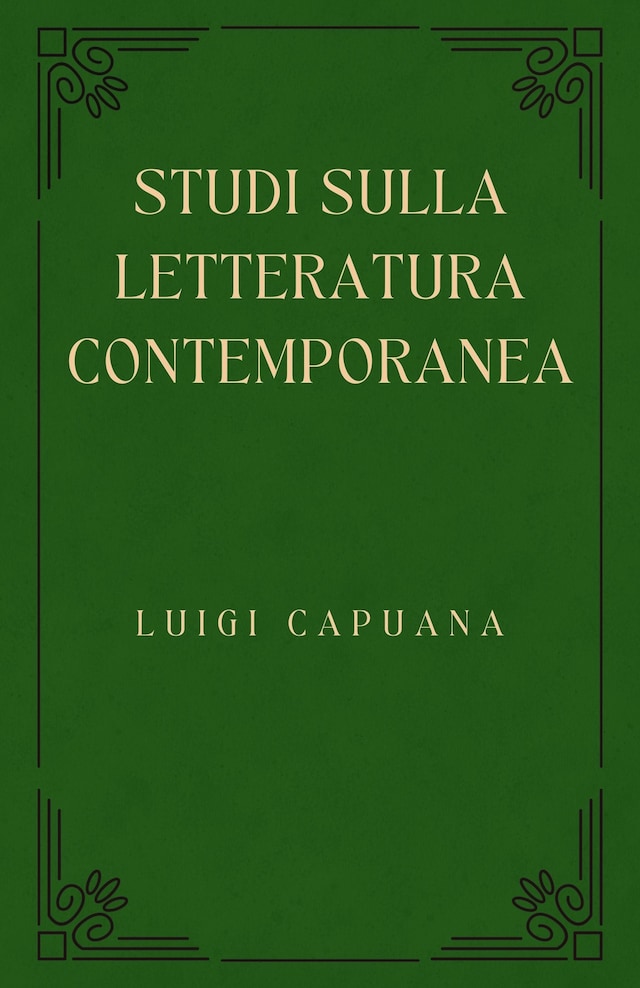 Book cover for Studi sulla letteratura contemporanea