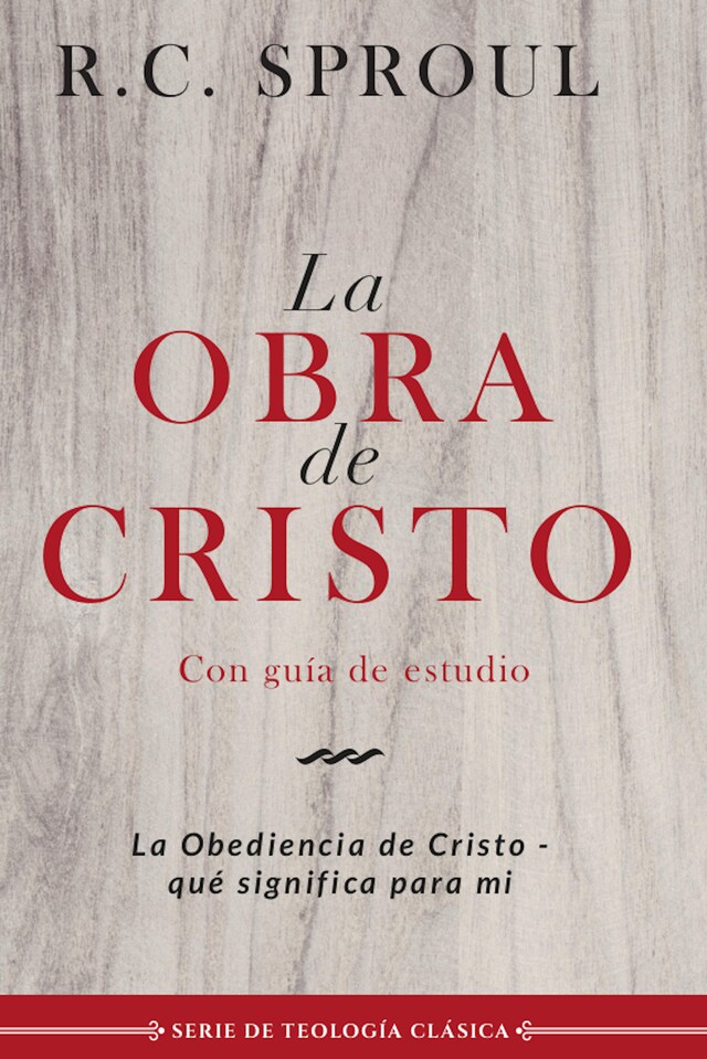 Kirjankansi teokselle La obra de Cristo