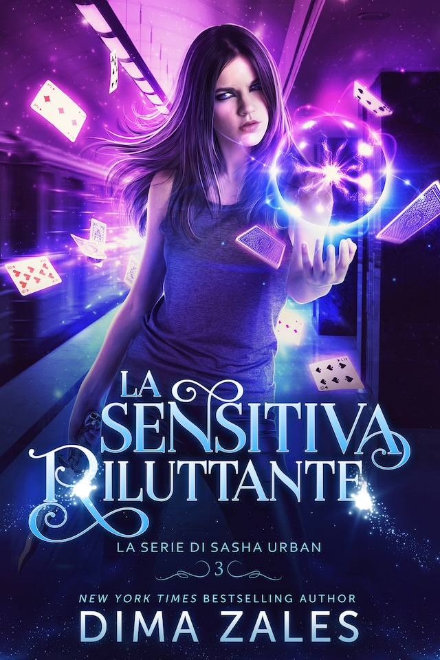 Couverture de livre pour La Sensitiva Riluttante: La serie di Sasha Urban: Libro 3