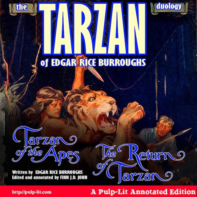 Book cover for The Tarzan Duology of Edgar Rice Burroughs: Tarzan of the Apes and The Return of Tarzan