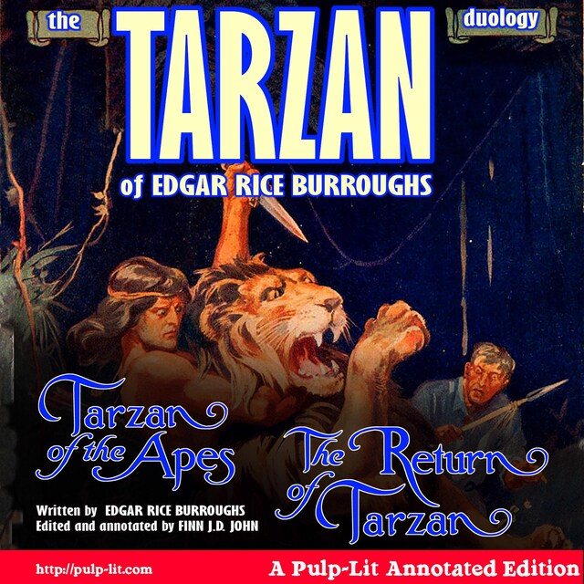 Book cover for The Tarzan Duology of Edgar Rice Burroughs: Tarzan of the Apes and The Return of Tarzan