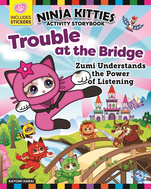 Buchcover für Ninja Kitties Trouble at the Bridge Activity Storybook