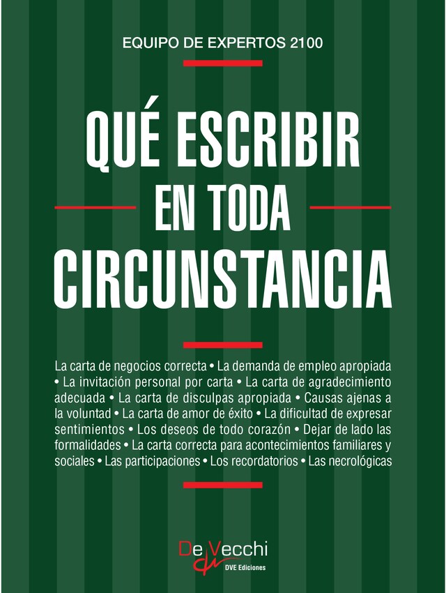 Book cover for Qué escribir en toda circunstancia