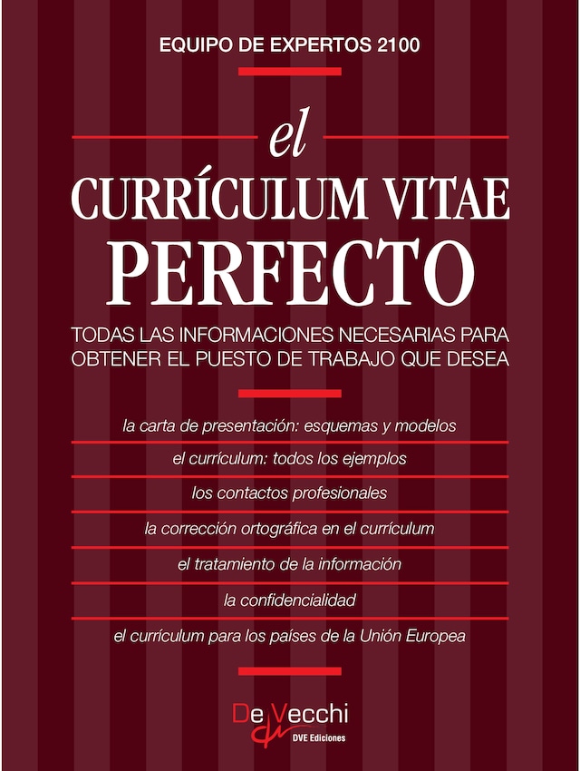 Book cover for El currículum vitae perfecto