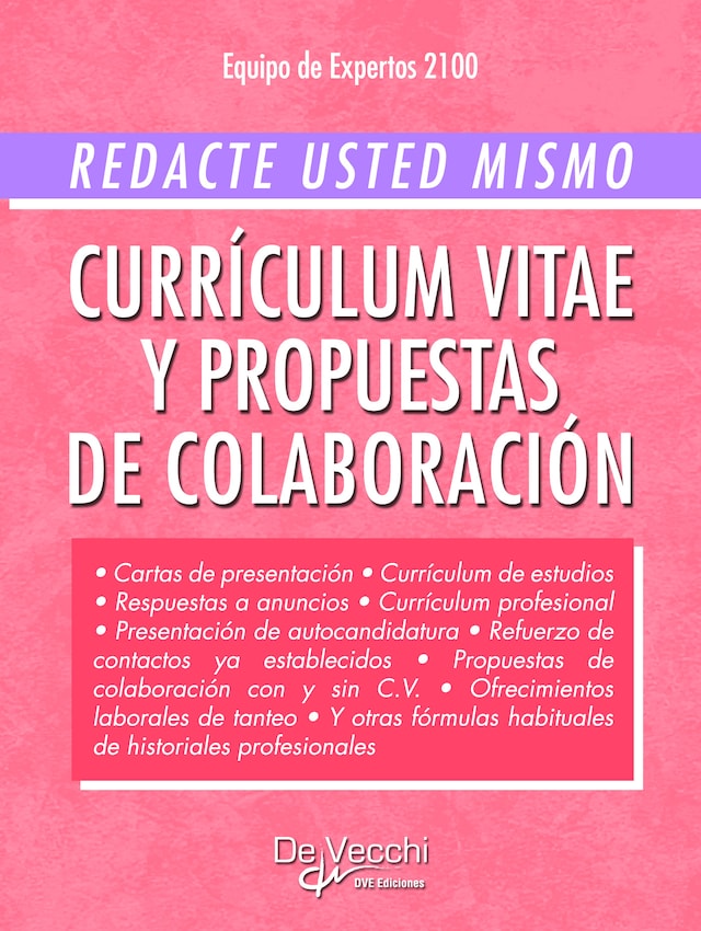 Book cover for Redacte usted mismo currículum vitae y propuestas de colaboración