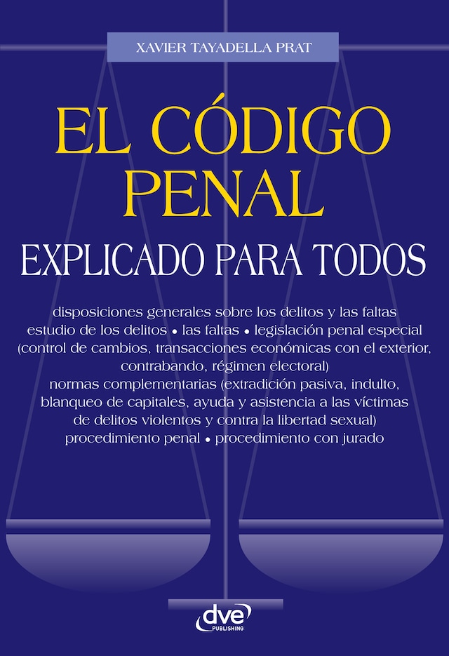 Book cover for El código penal explicado para todos