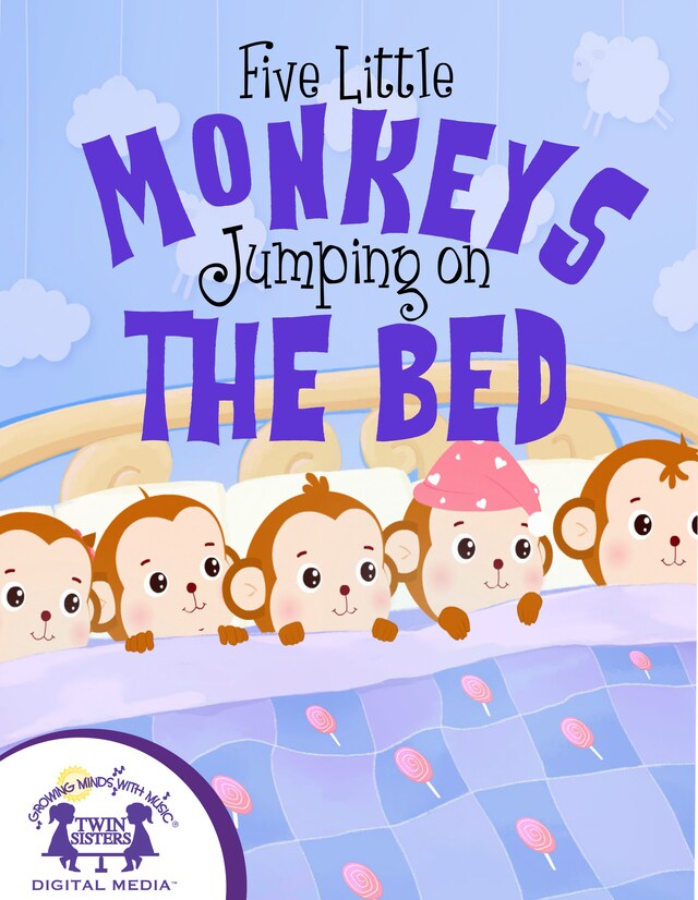 Couverture de livre pour Five Little Monkeys Jumping On The Bed