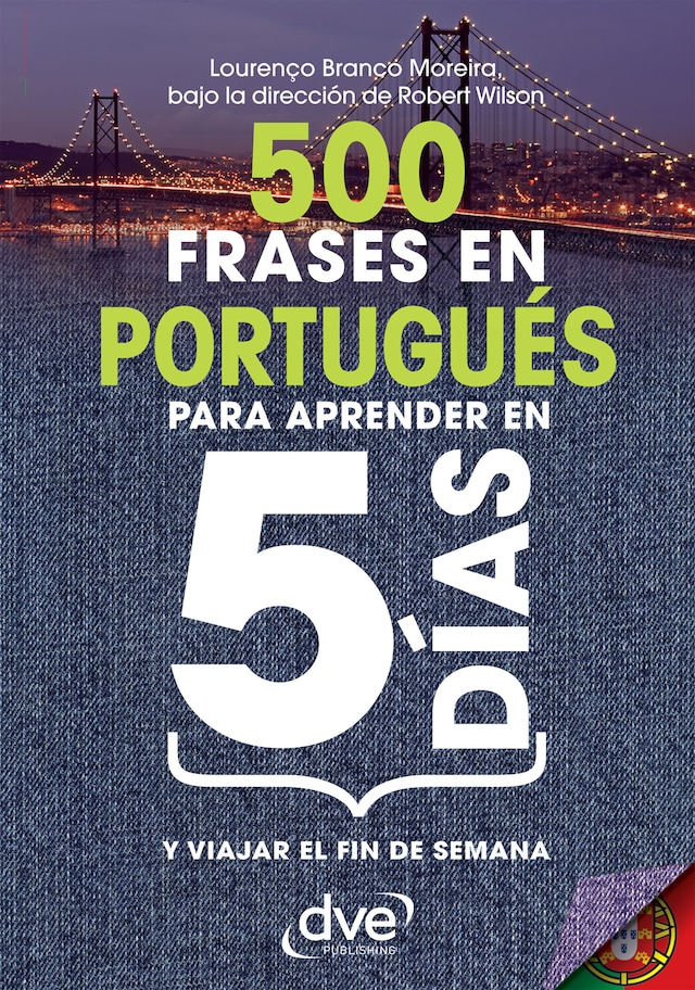 Portada de libro para 500 frases en Portugués para aprender en 5 días