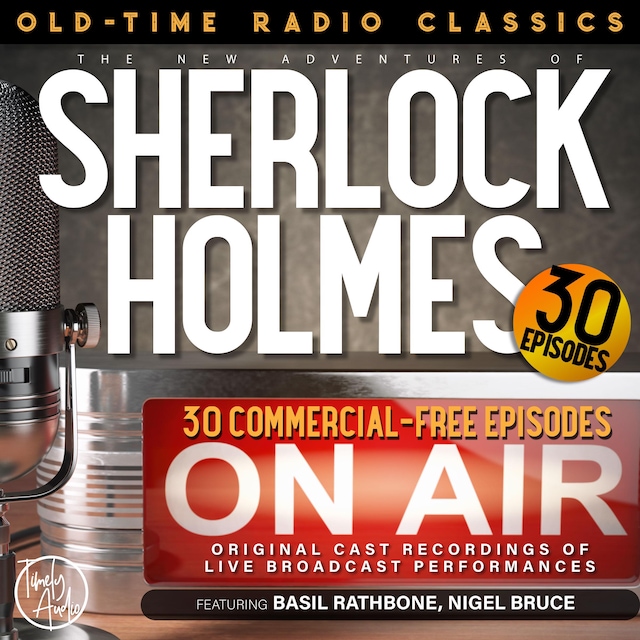 Book cover for THE NEW ADVENTURES OF SHERLOCK HOLMES, 30-EPISODE COLLECTION