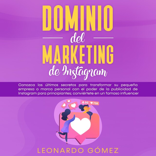 Portada de libro para Dominio del marketing de Instagram