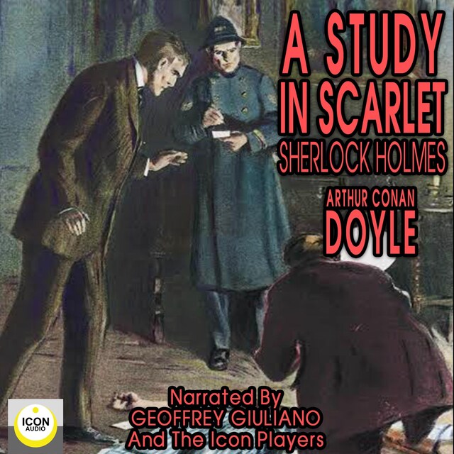 Kirjankansi teokselle A Study In Scarlet Sherlock Holmes