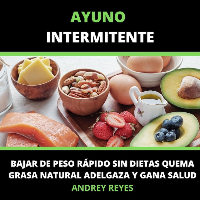 Okładka książki dla ayuno intermitente Bajar de peso rápido sin dietas