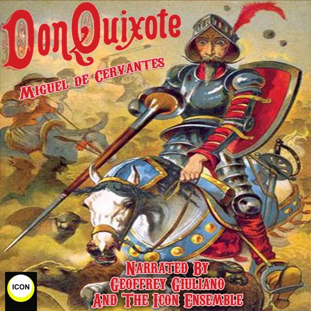 Kirjankansi teokselle Don Quixote