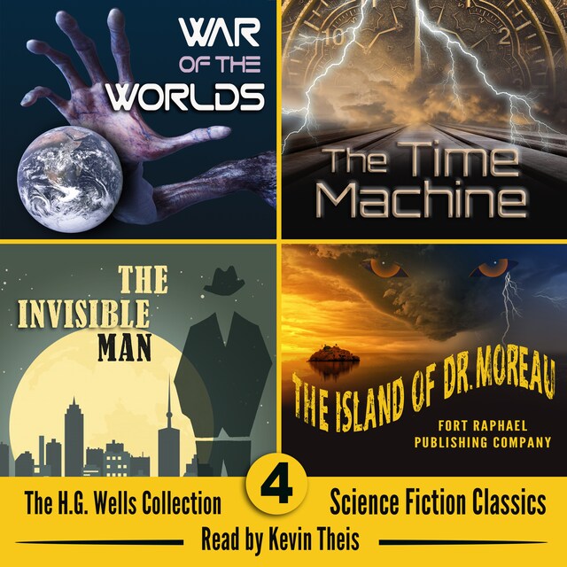 Bokomslag for The H.G. Wells Collection: Four Classic Novels from the Father of Science Fiction