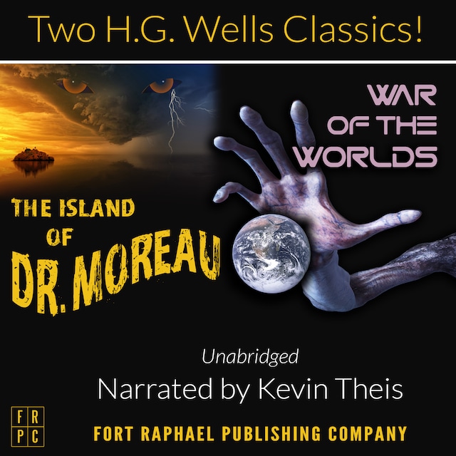 Kirjankansi teokselle The Island of Doctor Moreau and The War of the Worlds