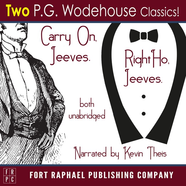 Kirjankansi teokselle Carry on, Jeeves and Right Ho, Jeeves - TWO P.G. Wodehouse Classics! - Unabridged