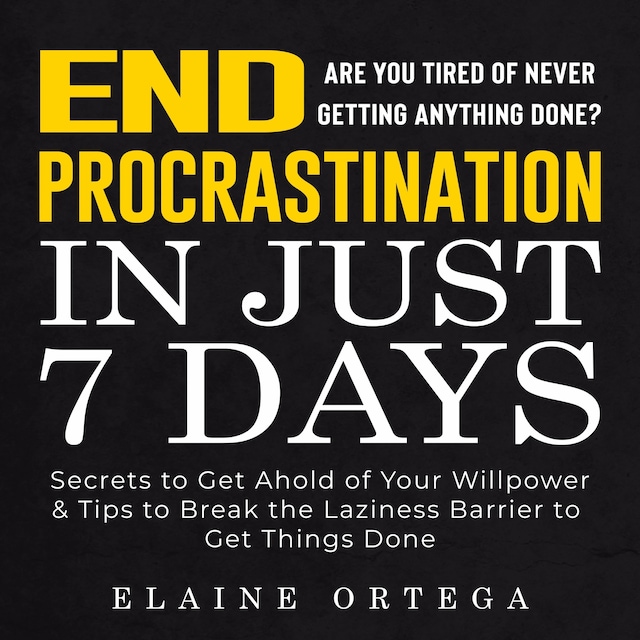 Kirjankansi teokselle END Procrastination in Just 7 Days