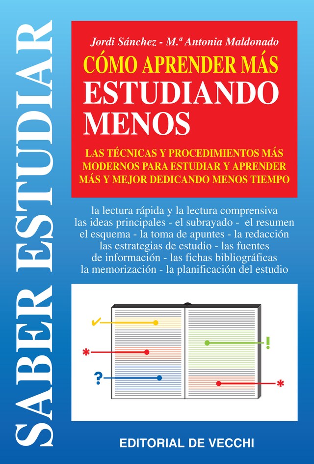 Couverture de livre pour Cómo aprender más estudiando menos