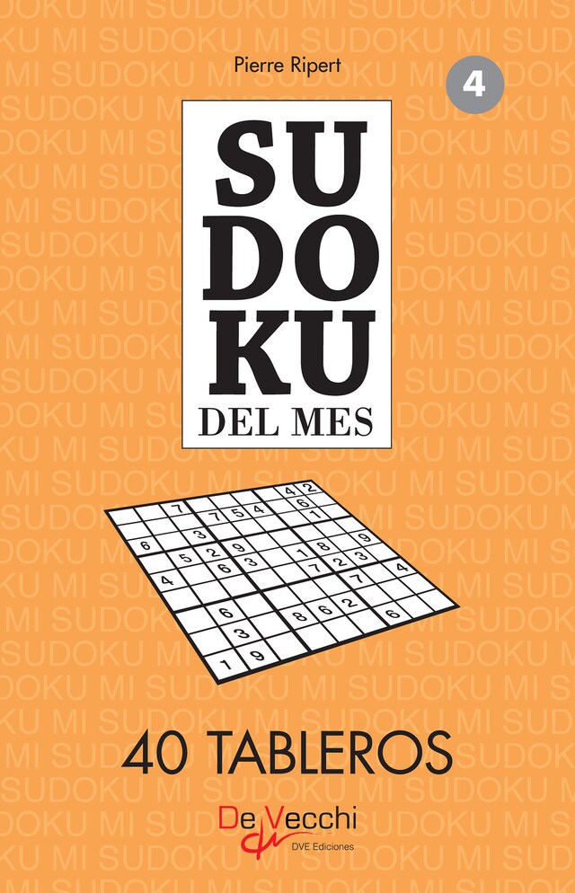 Book cover for Sudoku del mes 4 - 40 tableros