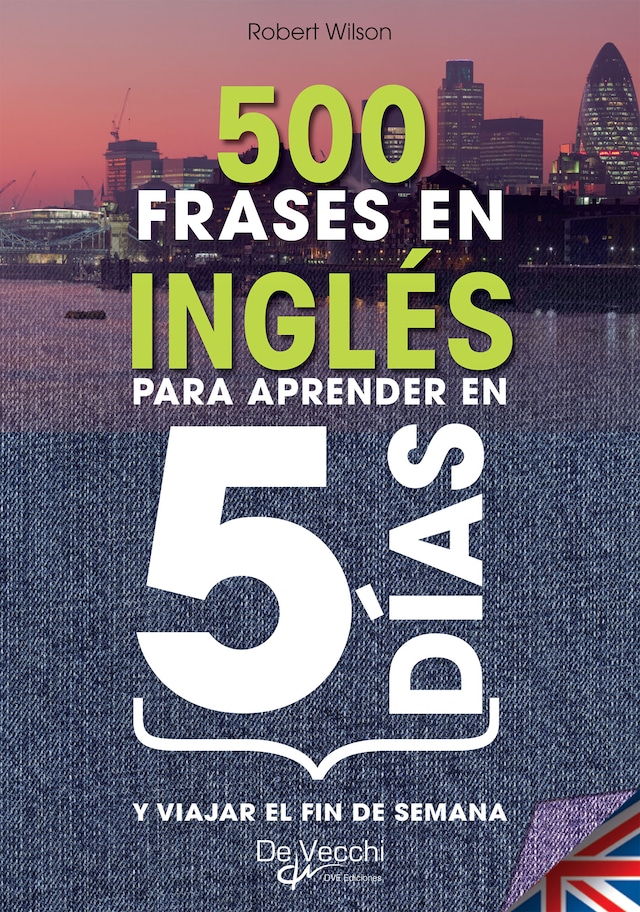 Portada de libro para 500 frases en Inglés para aprender en 5 días