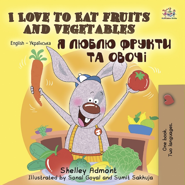 Portada de libro para I Love to Eat Fruits and Vegetables (English Ukrainian)