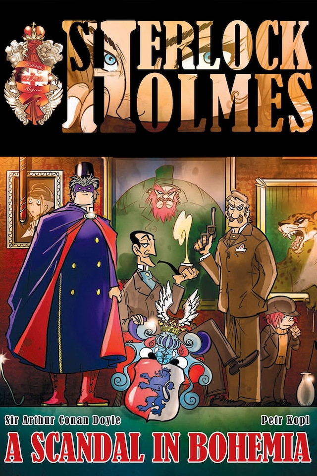 Couverture de livre pour A Scandal in Bohemia - A Sherlock Holmes Graphic Novel
