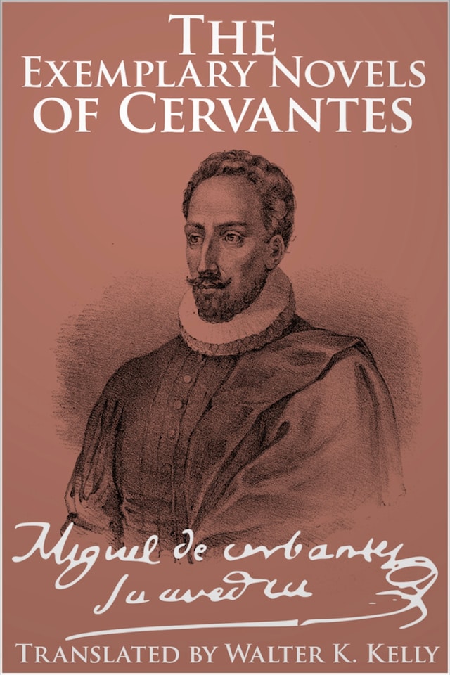 Kirjankansi teokselle The Exemplary Novels of Cervantes