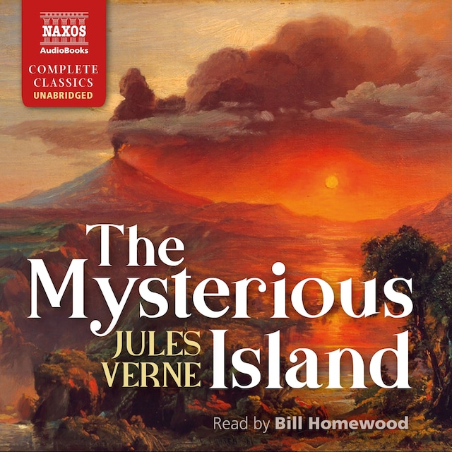 Kirjankansi teokselle The Mysterious Island